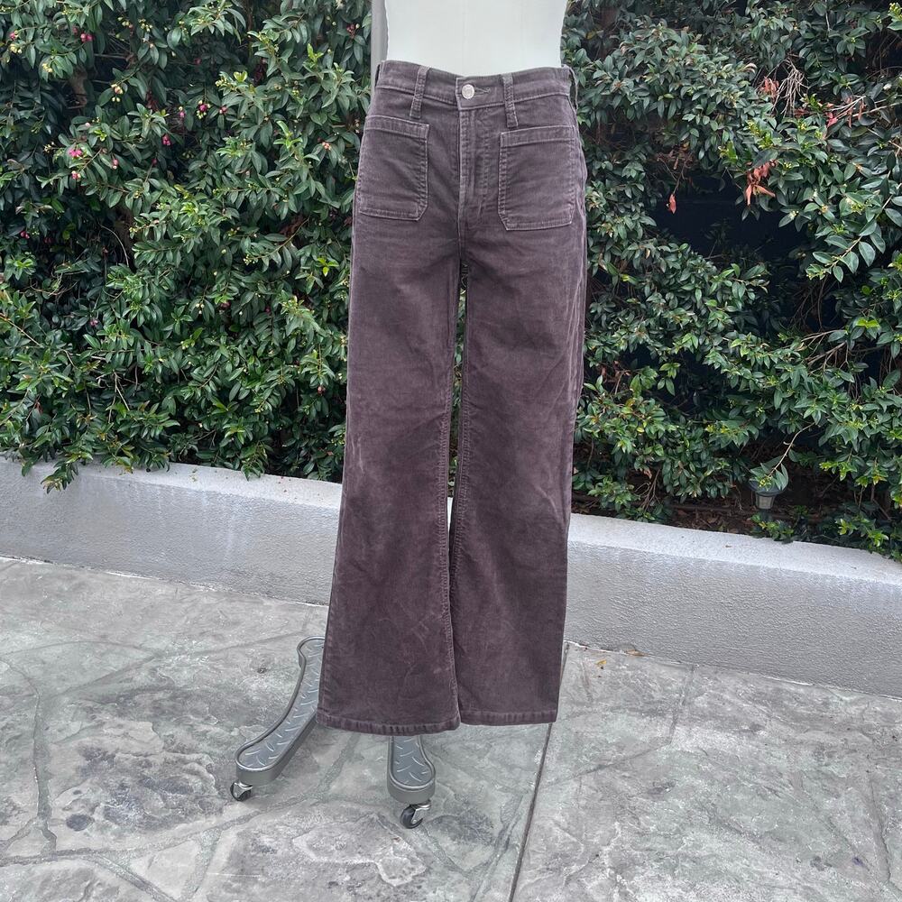 Gap ‘70s Flare High Rise Brown Corduroy Pants Women’s Size 28/6R Retro Wide Leg